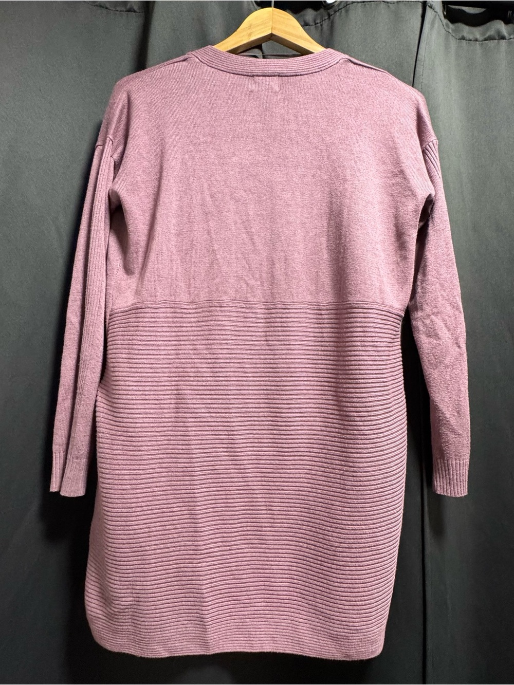 Worthington Dusty Rose Open-Front Long Cardigan - Picture 4 of 7